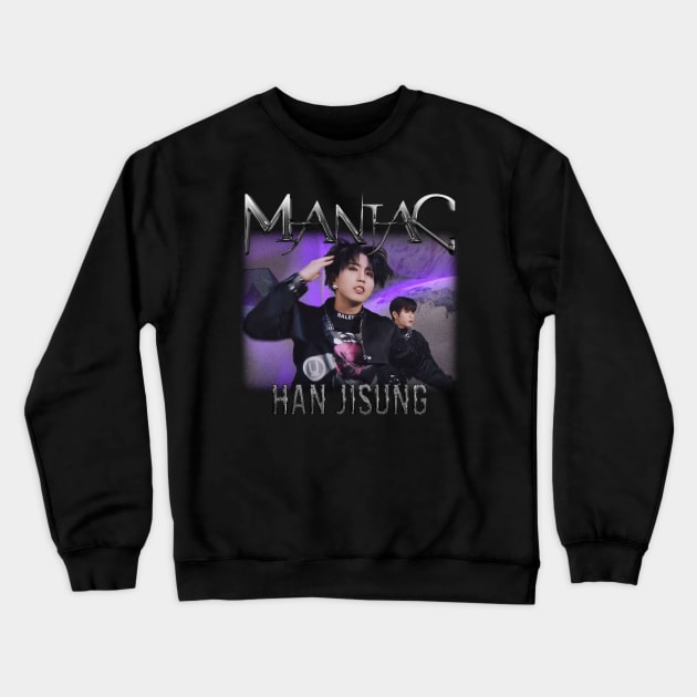 Han Jisung MANIAC SKZ Stray Kids Crewneck Sweatshirt TeePublic